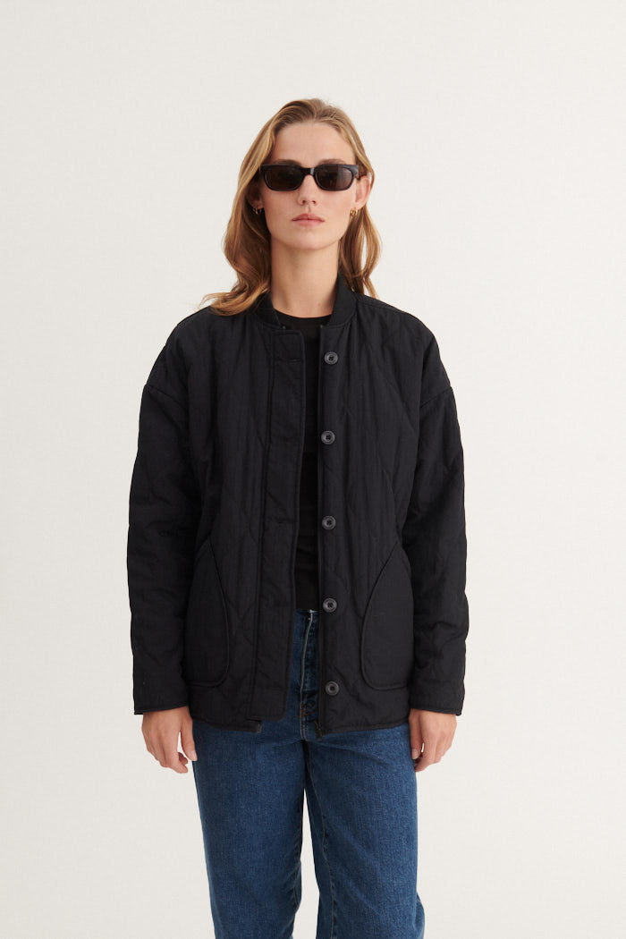 Basic Apparel Ruby Loose Jacket Jakker 001 Black